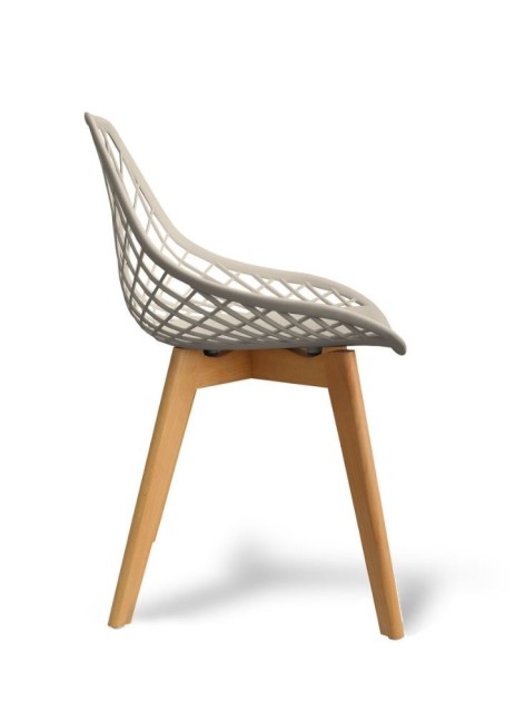 Silla Nilo Taupe 82.5x49x56  2