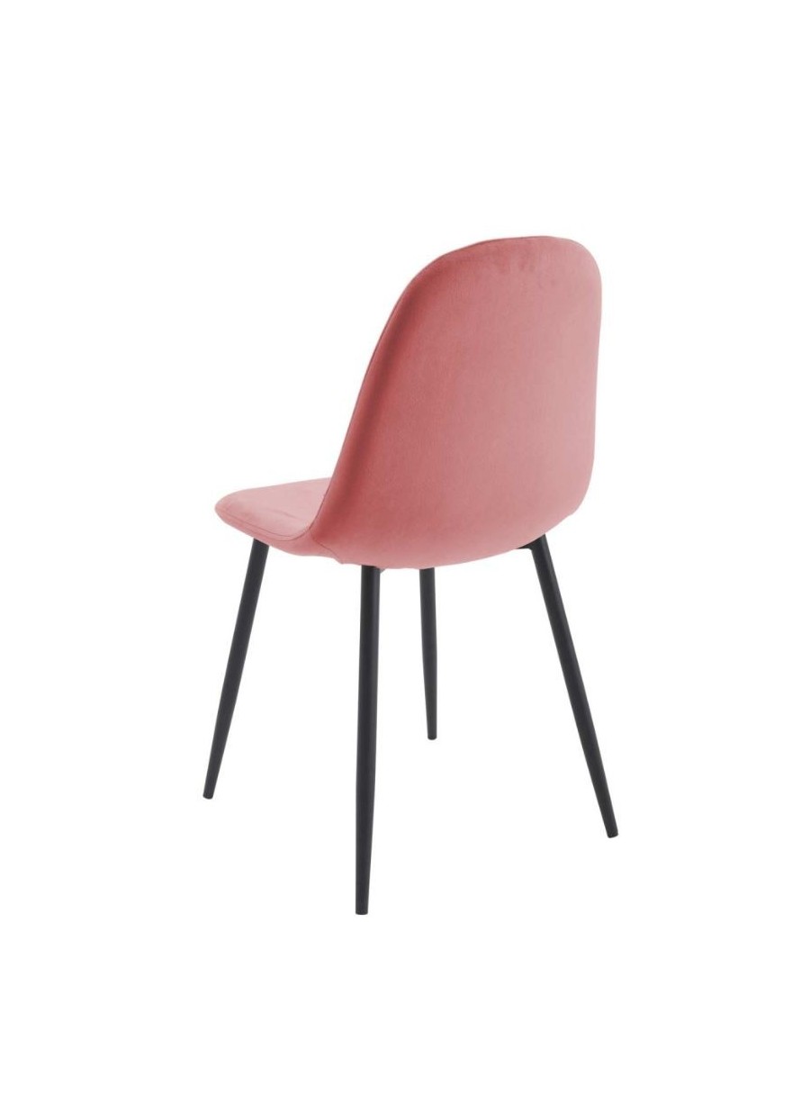 Silla Terciopelo Rosa 88x44x54.5 