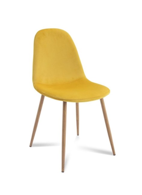 Silla Terciopelo Mostaza...