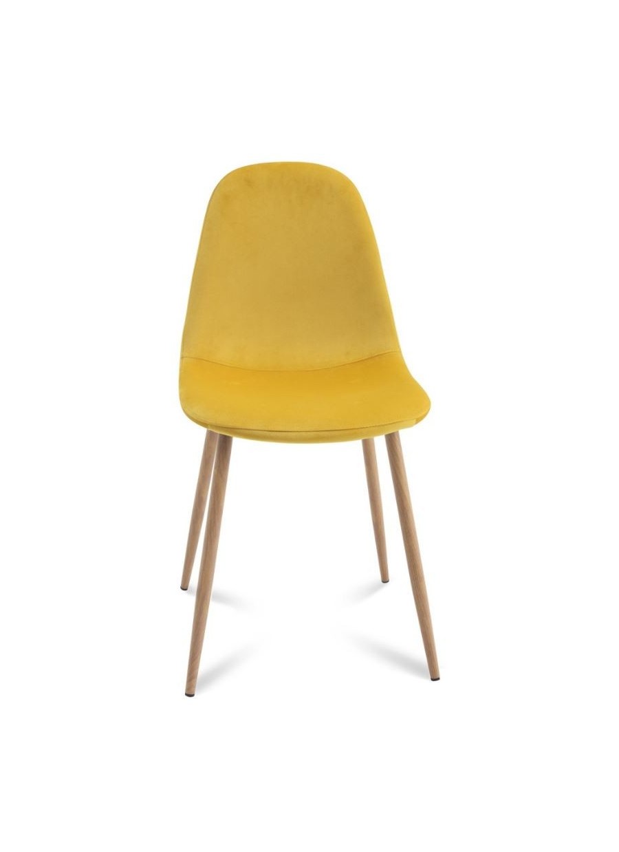 Silla Terciopelo Mostaza 44.5x87.5x52.5 