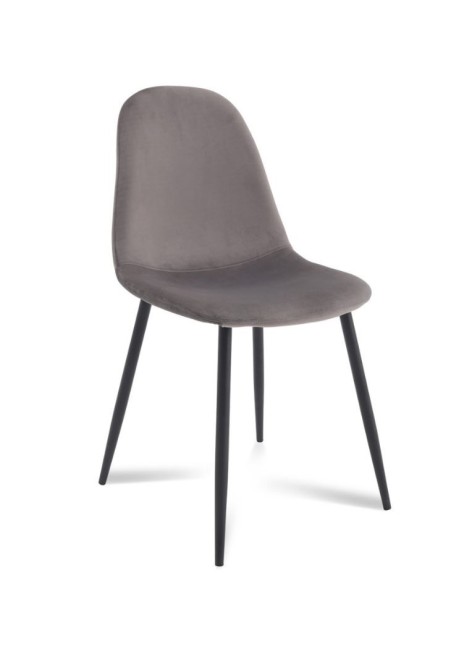 Silla Terciopelo Gris...