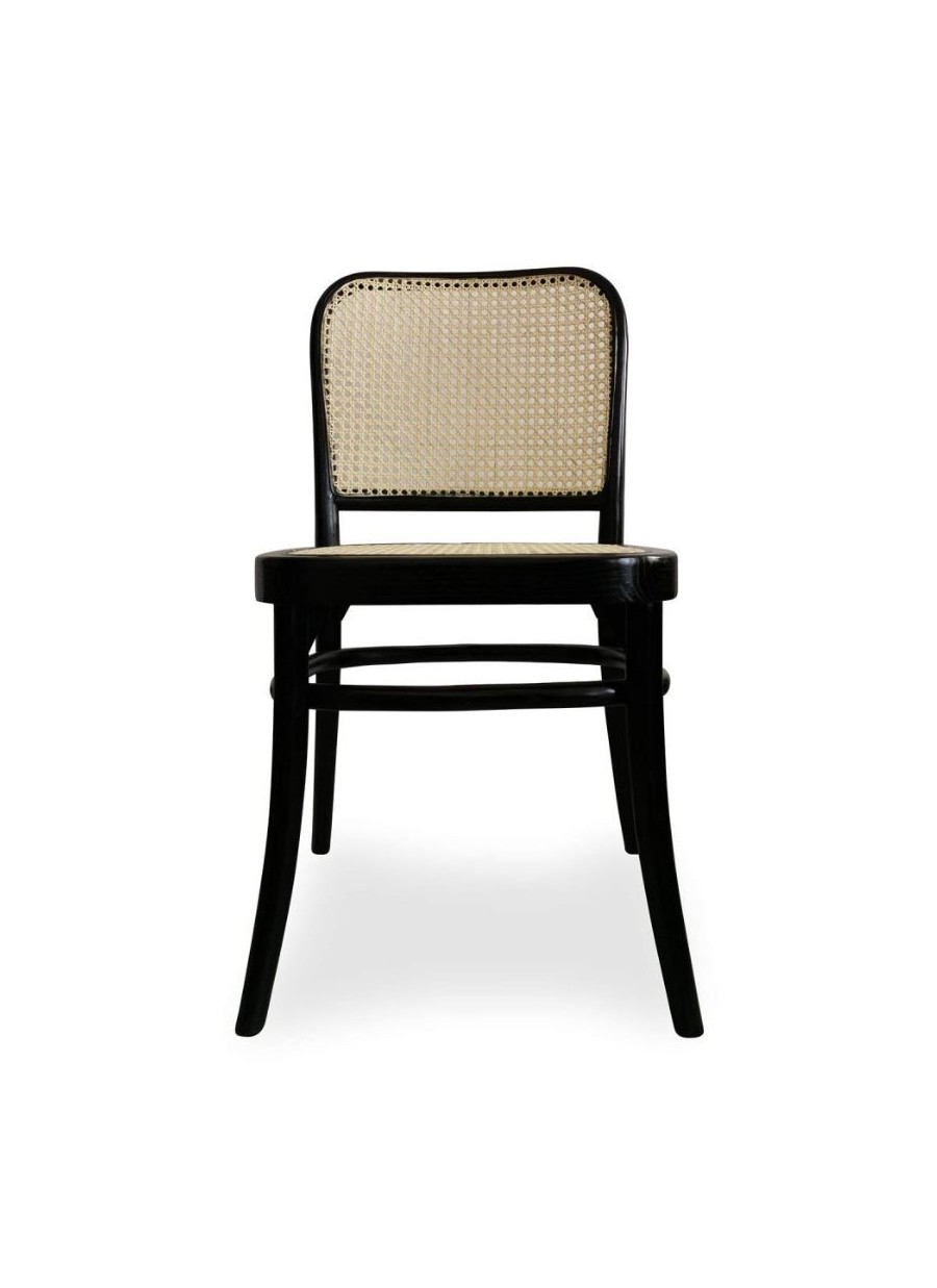 Silla Abel Ratán Negra 45x41x81 