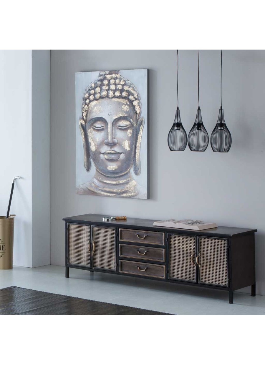 Lámpara De Techo Eira Metal Negro...