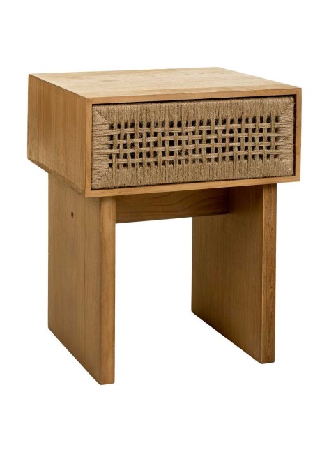 Mesita De Noche Madera Y...