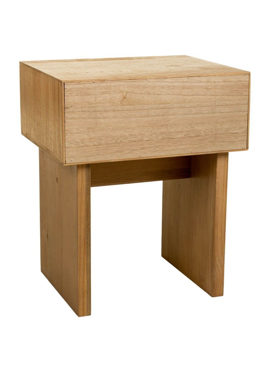 Mesita De Noche Madera Y Cuerda...