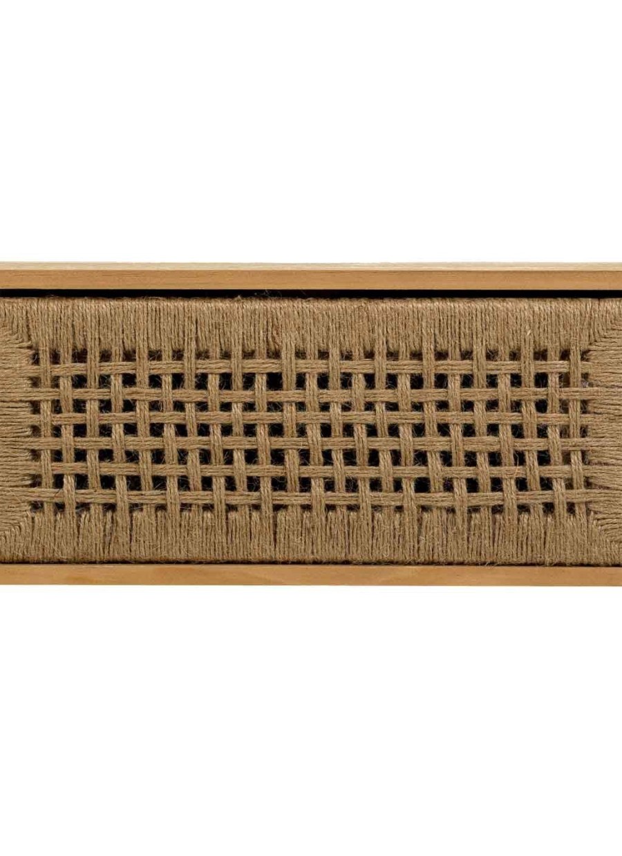 Mesa De Centro Madera Y Cuerda...