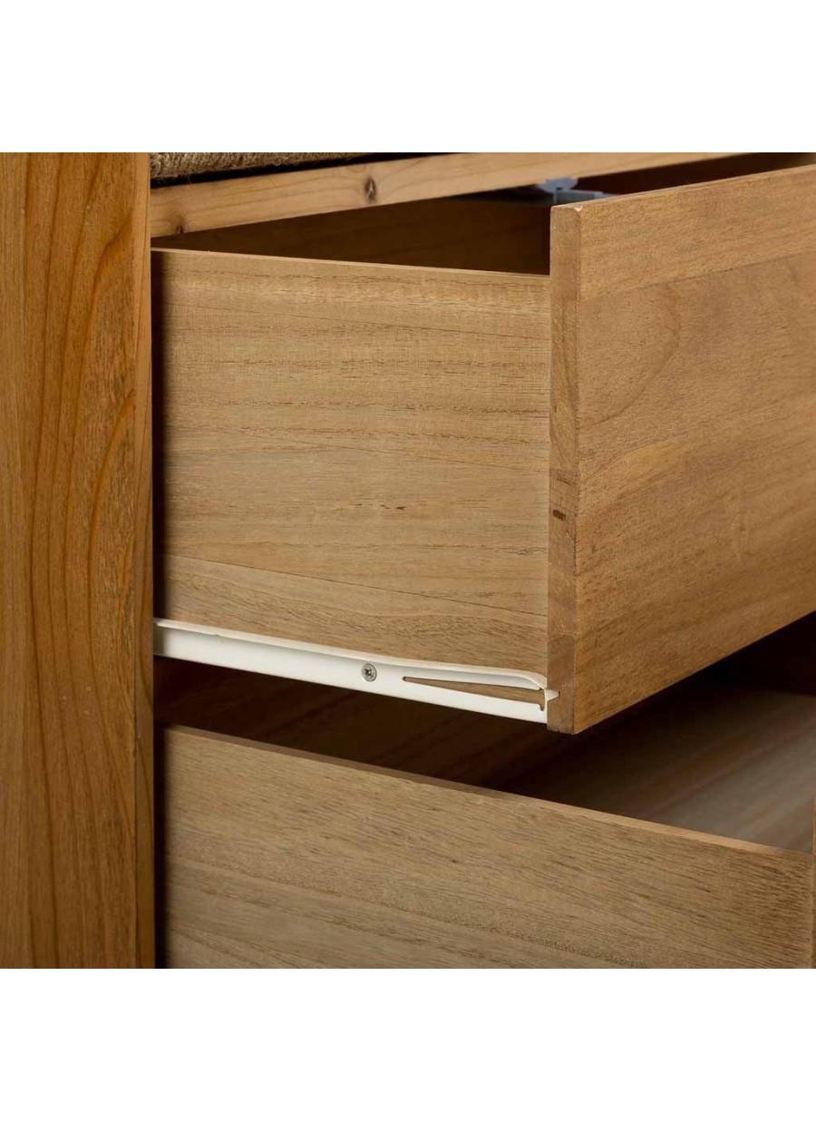 Armario De Madera Y Cuerda Trenzada...