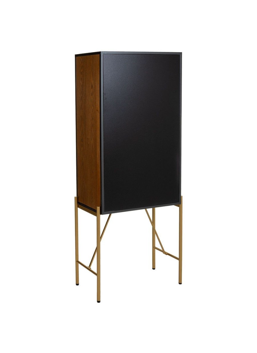 Armario De Madera Y Metal Marrón...