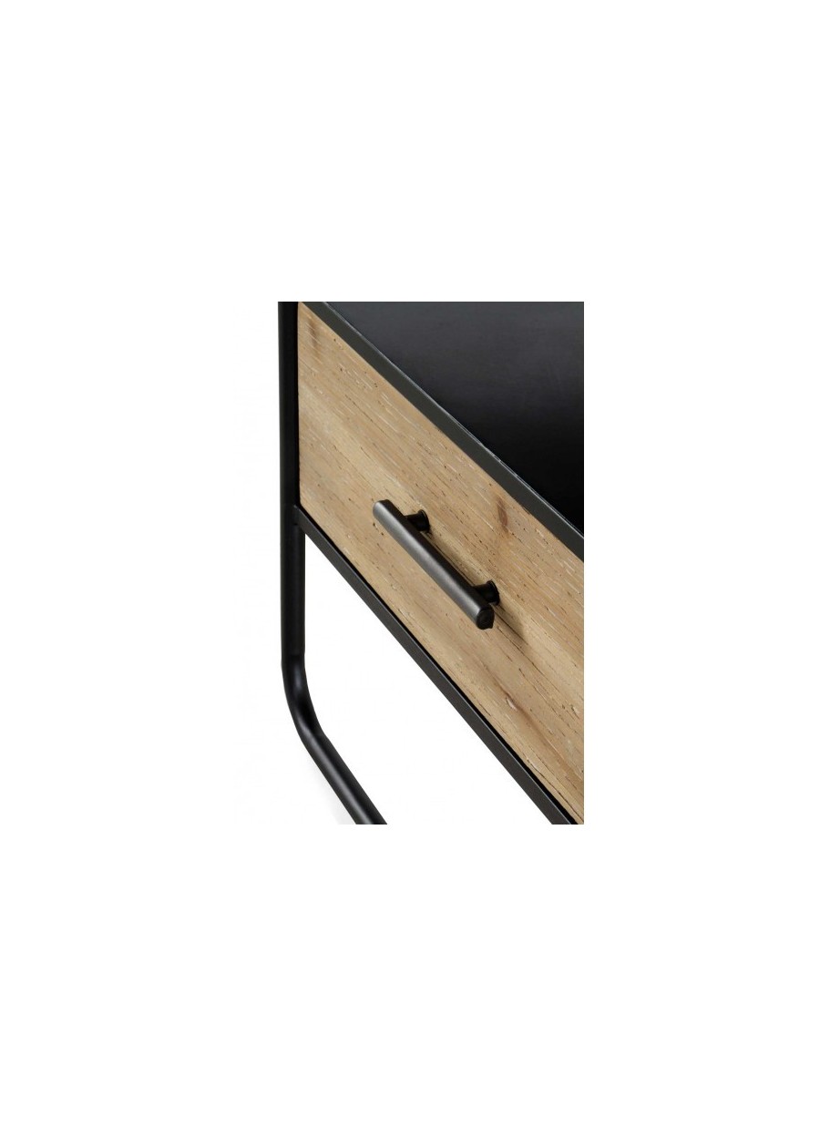 Mesita De Noche 1 Cajon Madera De...