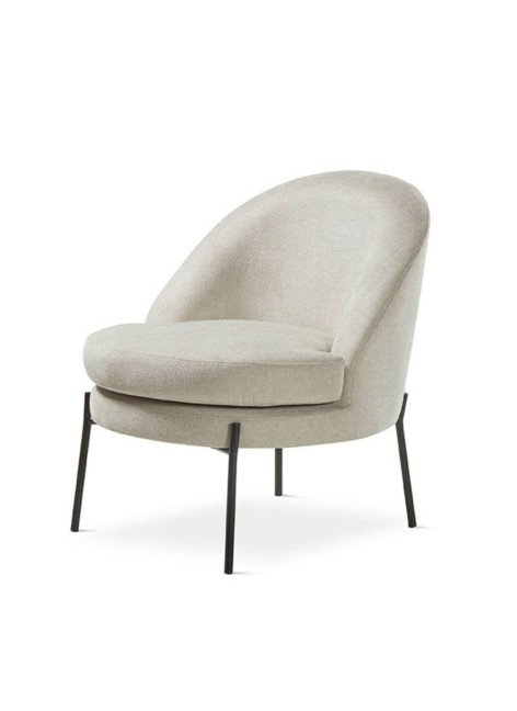 Butaca Oval Beige 71x73x78 cm