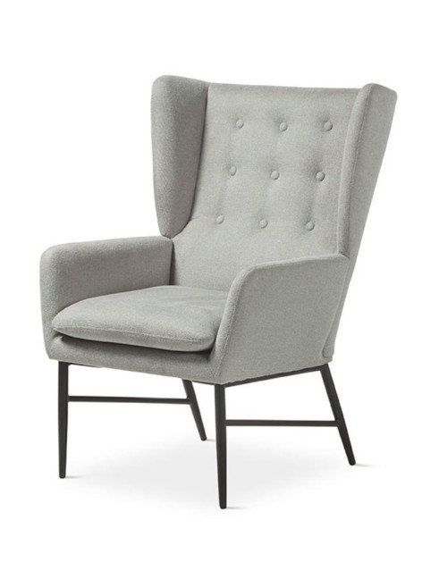 Butaca Noelia gris 67x73x97 cm