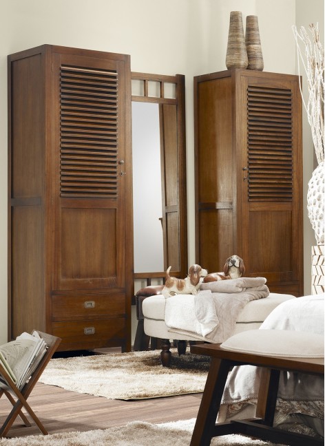 Armario Star Simple Persiana 1 Puerta y 2 Cajones 65x50x200 Ref. 1046/30187 Moycor.