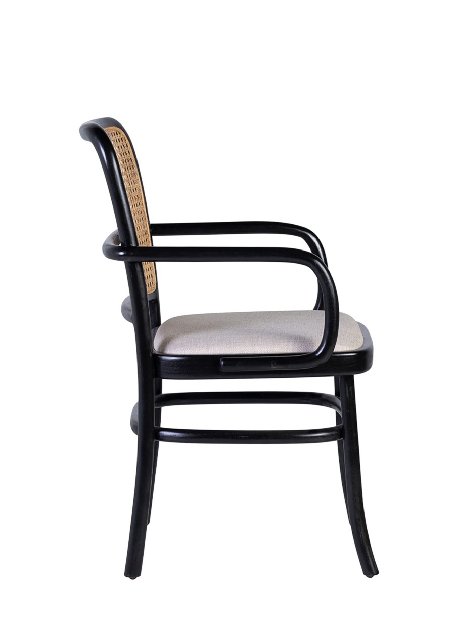 Sillón Teka Negro Tapizado 56x59x87 cm