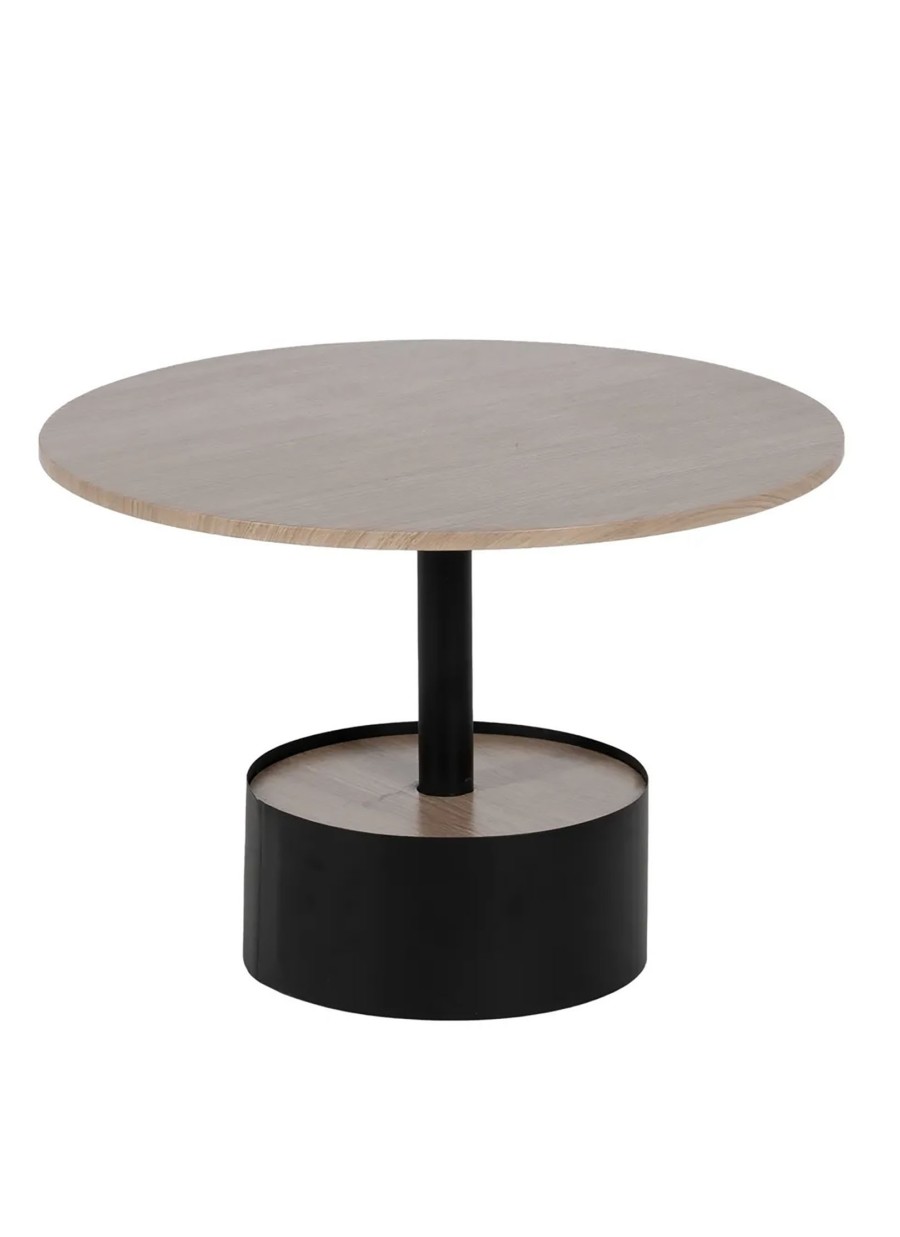 Mesa Cadiz Madera y Metal 65x65x37,5cm