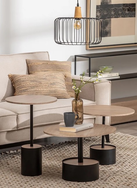 Mesa Cadiz Madera y Metal...