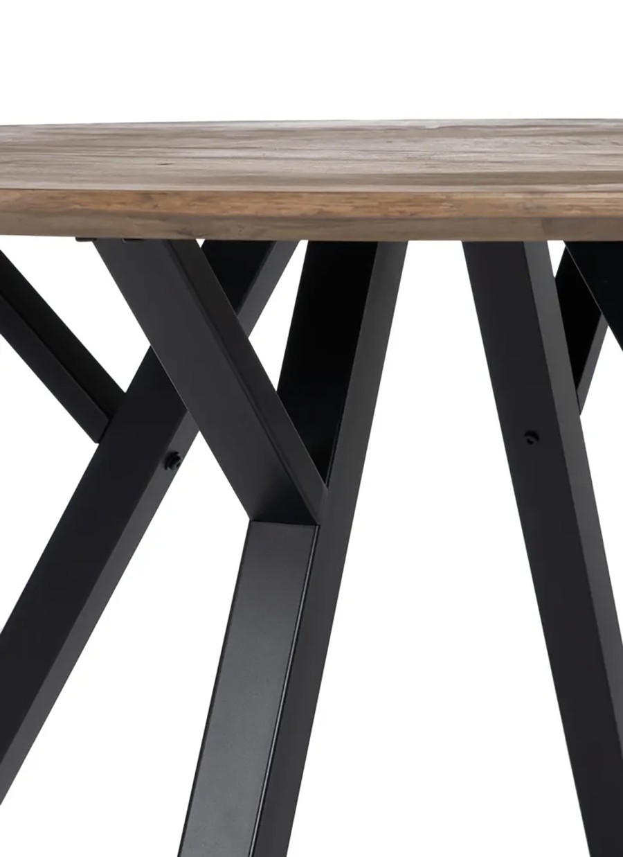 Mesa Ecuador Madera y Metal 120x120x75cm