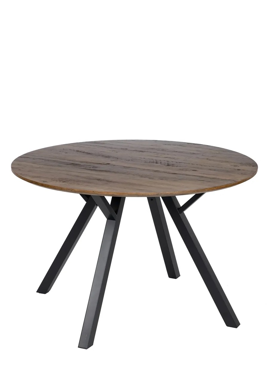 Mesa Ecuador Madera y Metal 120x120x75cm