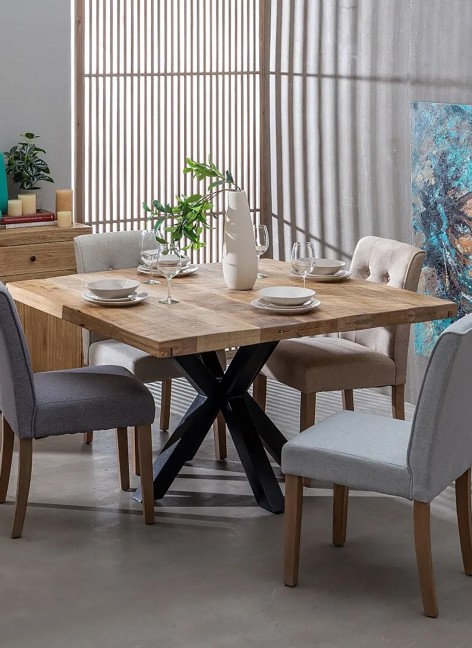 Mesa Jordán Madera y Metal...