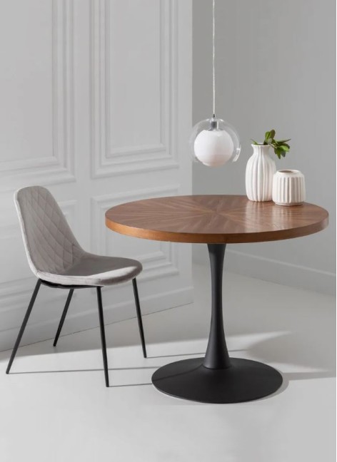 Mesa Comedor Natural-Negro...