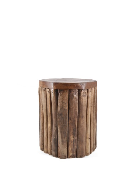 Mesita Teka Troncos Verticales 35 x 35 x 45cm Ref. 1460/163052Moycor