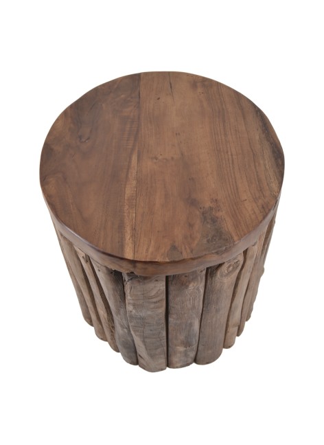 Mesita Teka Troncos Verticales 35 x 35 x 45cm Ref. 1460/163052Moycor 2