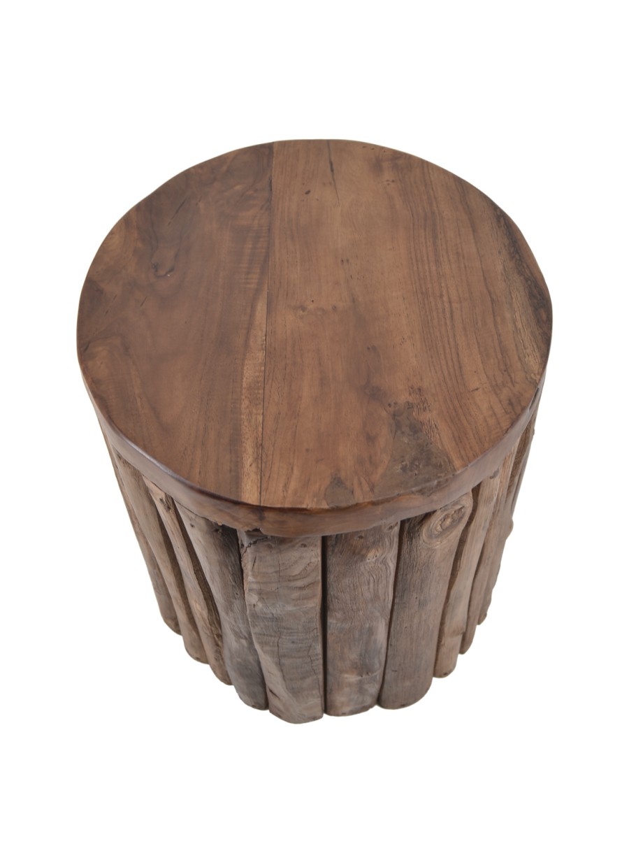 Mesita Teka Troncos Verticales...