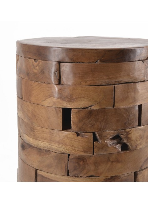 Mesita Teka Troncos Horizontales 35 x 35 x 45cm Ref. 1460/163051Moycor 2