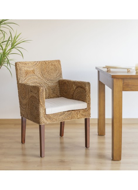 Sillon Rattan banana 56x60x85 Ref. 1046/24374.