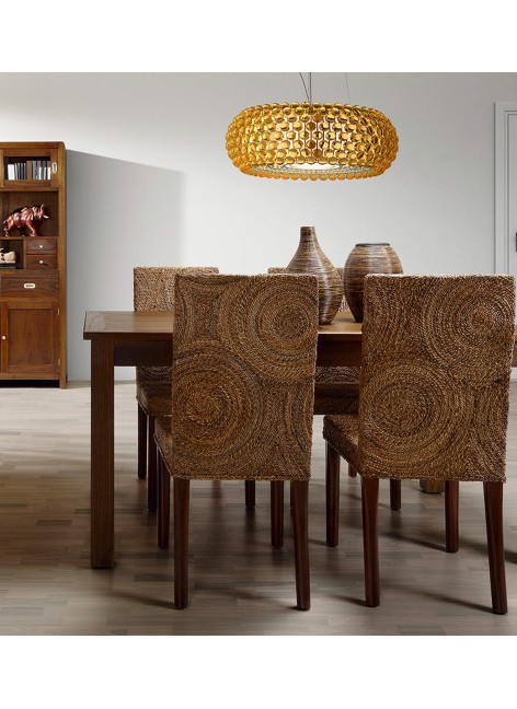 Silla Rattan Banana Circulos 46X50X100 Ref. 1046/24375