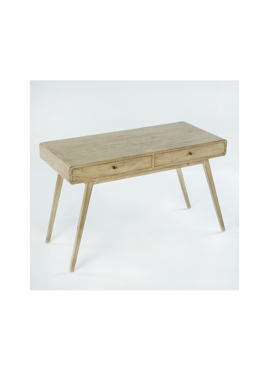 Escritorio MADERA BLANCO VELADO 120x55x76 Ref. 457/76375/08 Thai Natura