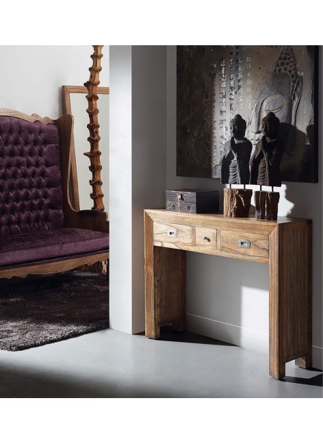 Consola Merapi 3 Cajones 100x30x80 Ref. 1046/302023 Moycor.