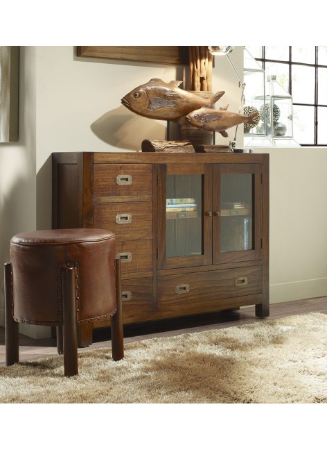 Consola Star 2 Puertas y 5 Cajones 107x27x80 Ref. 1046/30224 Moycor