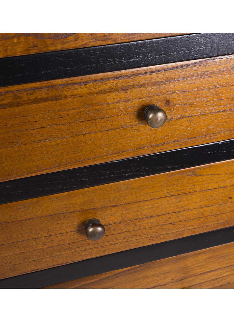 Cajonera 18 Cajones Negra 100x40x145cm