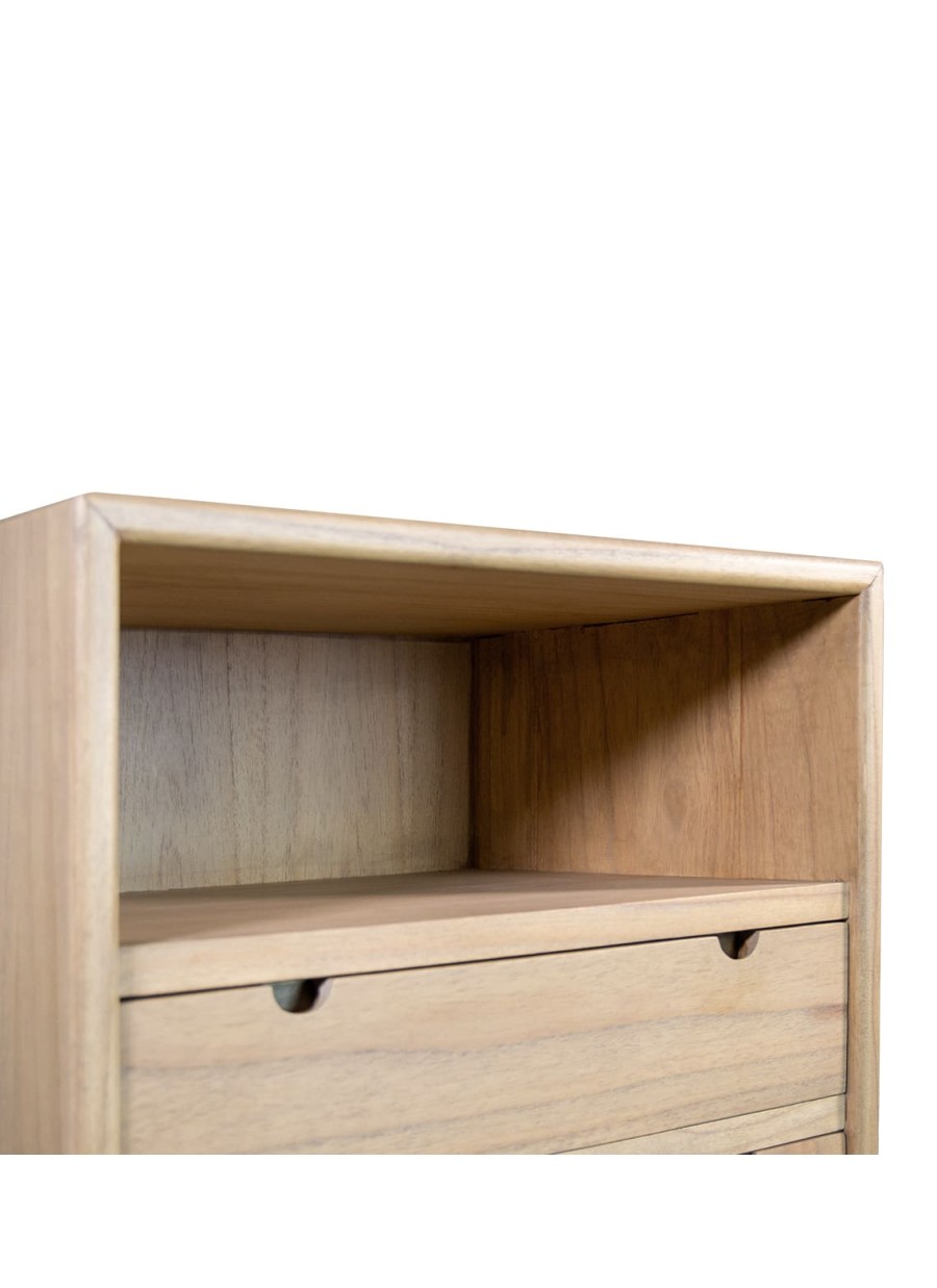 Cómoda Alta Scandi 4 Cajones 1 Hueco...