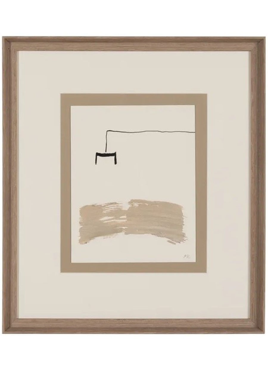 Set Lamp Cristal y Madera 44x50 cm