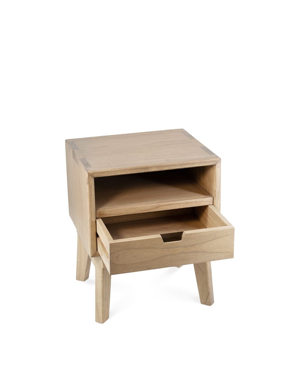 Mesita Scandi 1 Cajón 1 Hueco 45x40x55cm