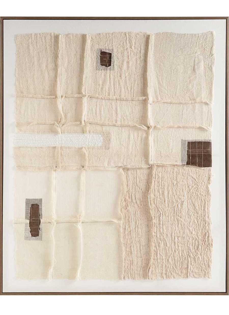 Cuadro Abstracto Costuras 80x100 