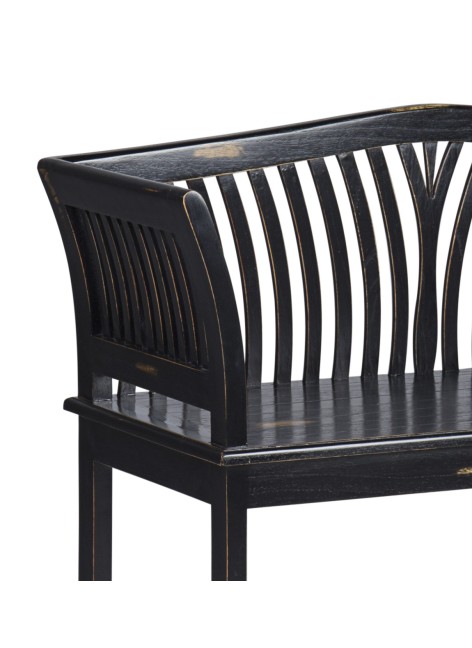 Banco Kartini Negro 2 Plazas 117x47x76cm Ref. 1046/39005N Moycor. 2