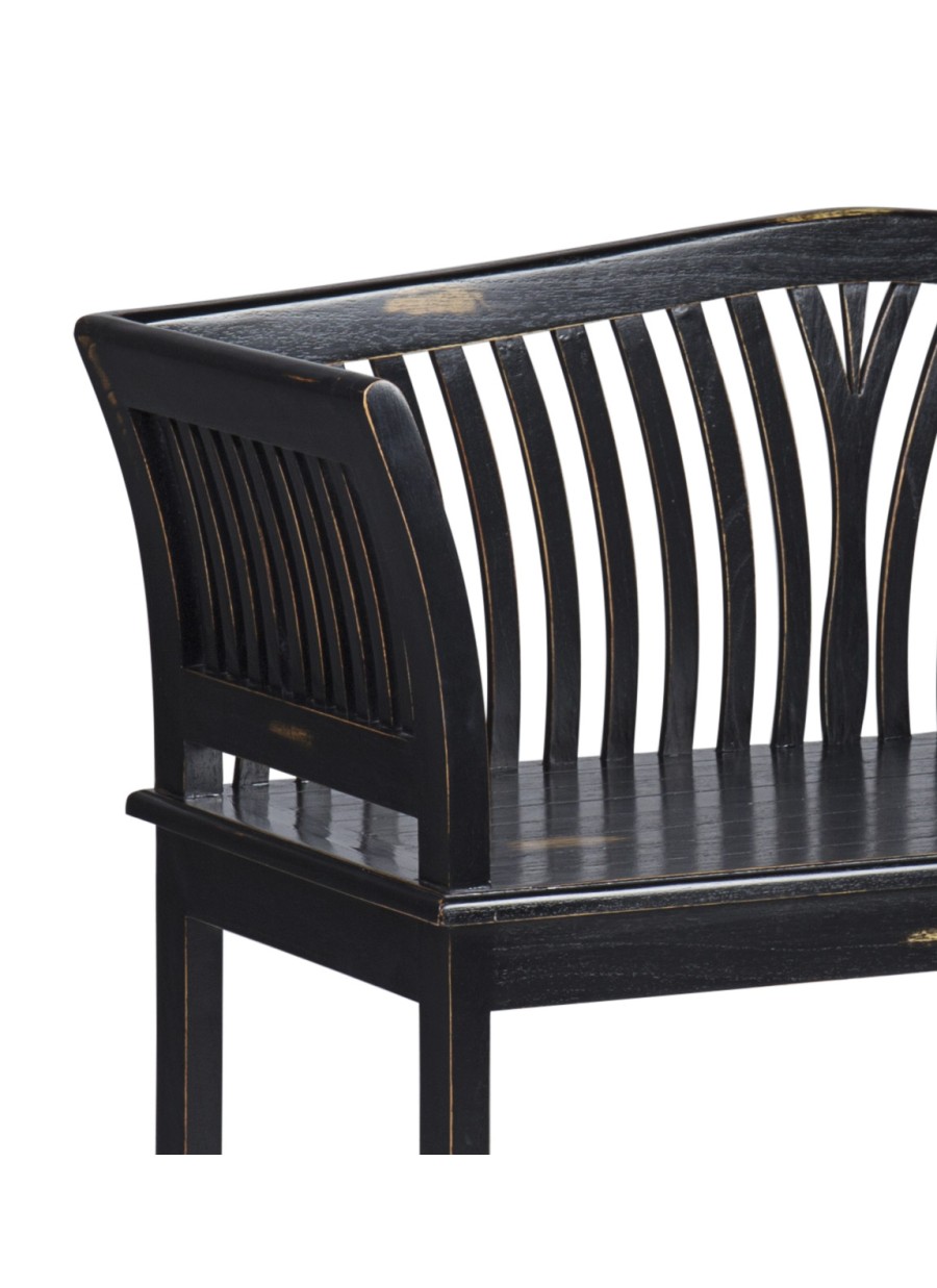 Banco Kartini Negro 2 Plazas...