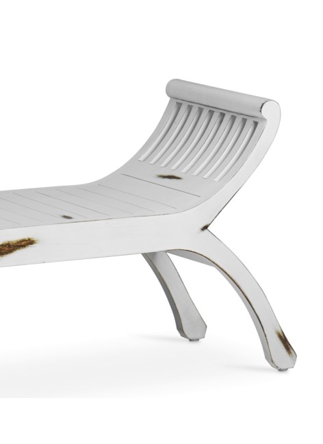 Banco Yuyu Blanco 2 plazas 120x37x60 Ref. 1046/39013B 2