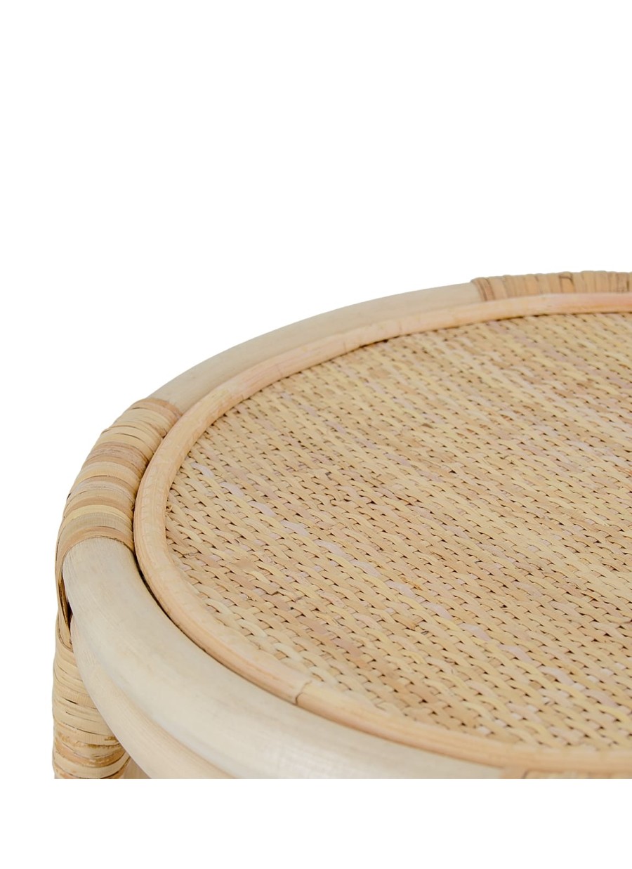Mesa Centro Rattan 1 Hueco 44x44x46cm 