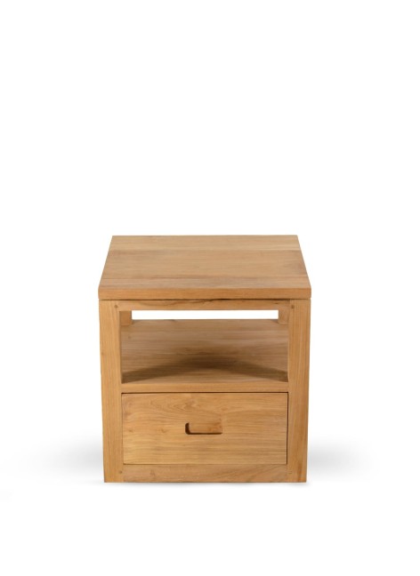 Mesita Flotante Teka Teide 1 Cajón 1 Hueco 40x40x40cm 2