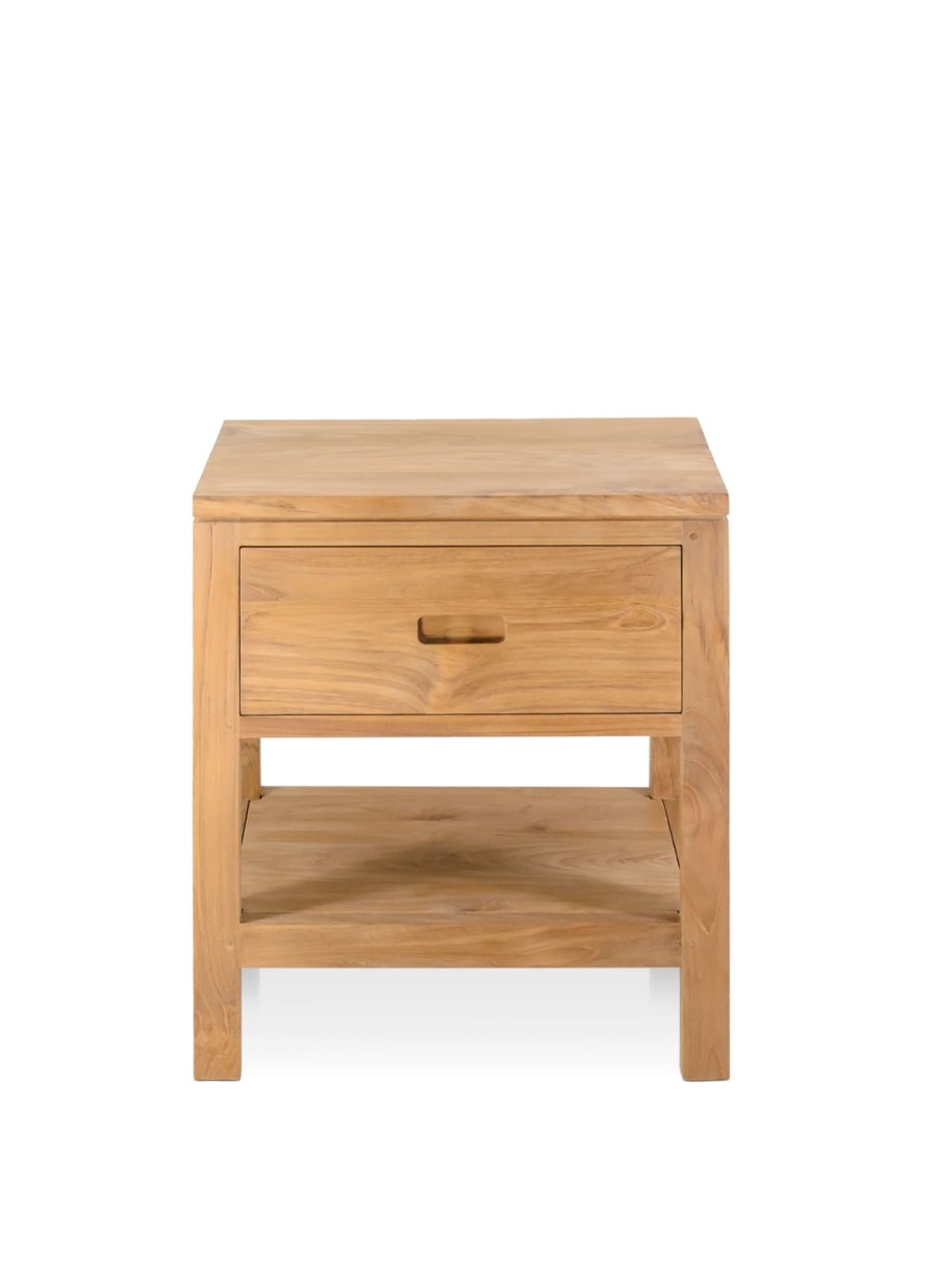 Mesita Teka Teide 1 Cajón 1 Estante 45x40x52cm Ref. 1046/6392002Moycor