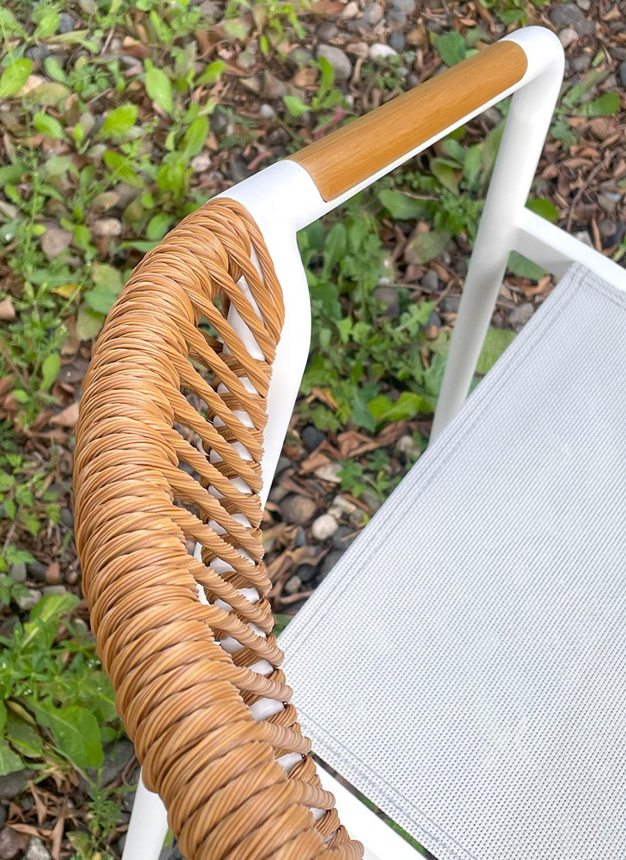 Silla Venus 66x56x93cm Alumnio blanco...