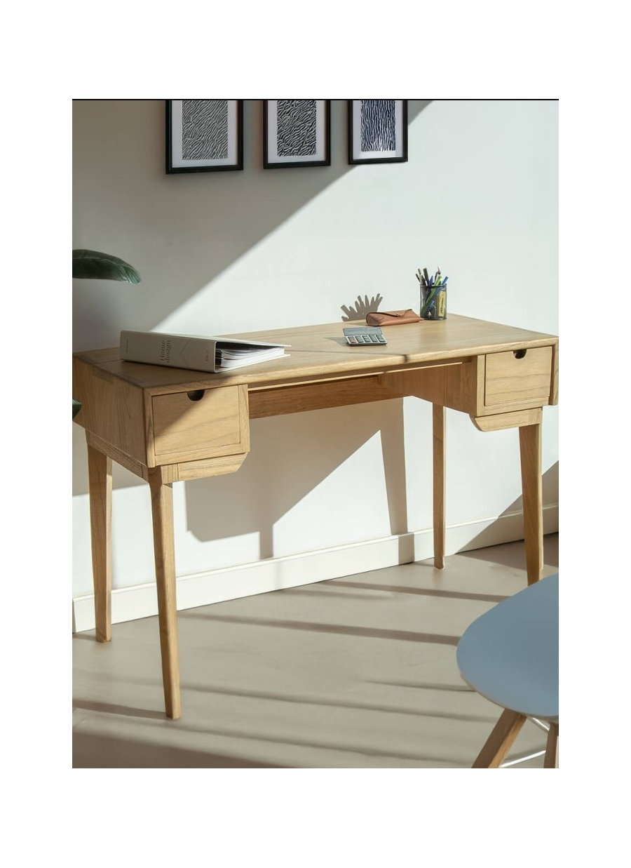 Escritorio Scandi 2 Cajones 120x55x76cm