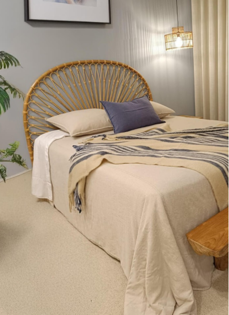 Cabezal Rattan Rejilla 165x135