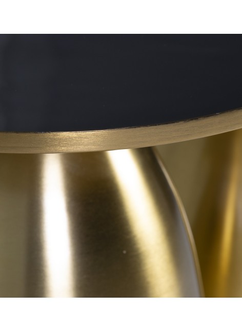 Mesa Auxiliar Dorada S/2 50x50x52 / 40x40x39 2