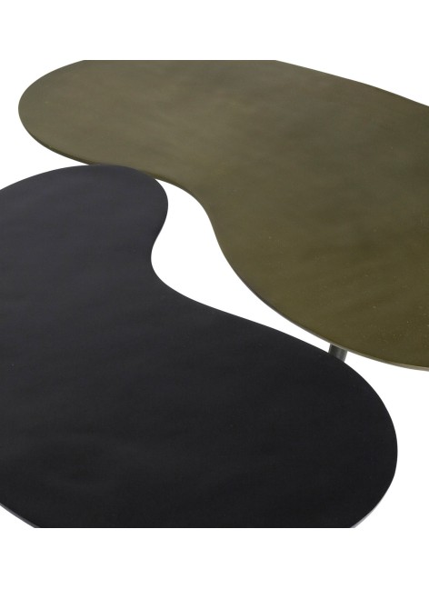 Juego 2 Mesas Auxiliares Irregulares 60x40x40 / 87x49x35cm 2