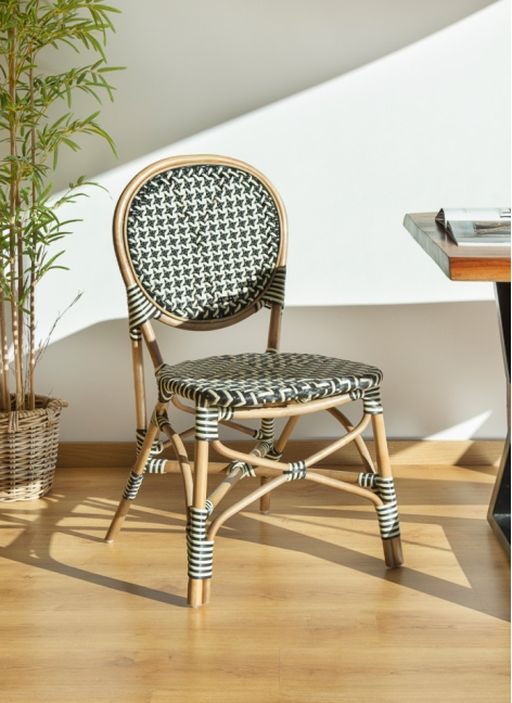 Silla Bistro Negra 52x56x92cm