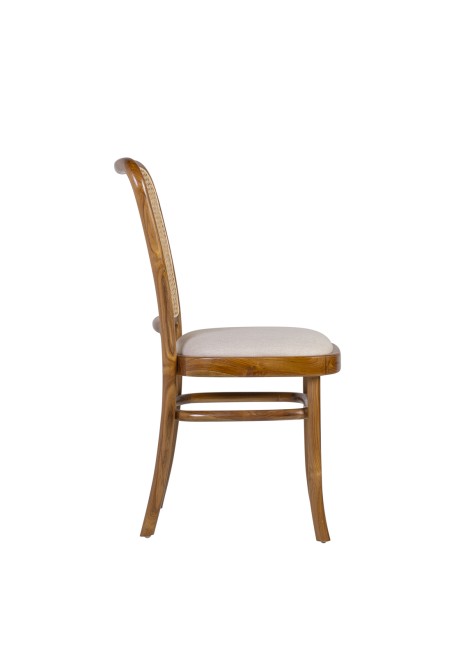 Silla Teka Tapizada 45x53x86 cm 2